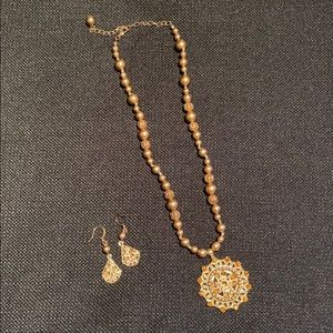 Vintage Necklace & Earring Set
